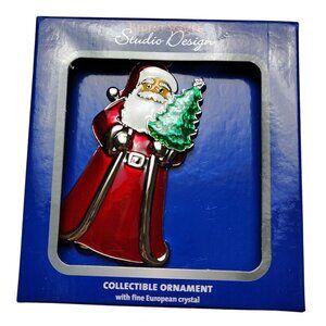 Regent Square Studio Design Santa Claus Ornament With Crystal Accents For Holida